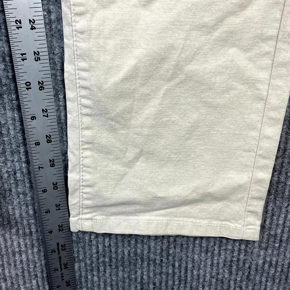 Tailor Vintage Chino Pants Men's 33x32 Beige Comfort Stretch Slim Fit Streetwear